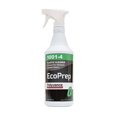 Urethane Supply Co. Polyvance EcoPrep 1001-4 Plastic Cleaner, 32 fl-oz Bottle, Clear, Liquid