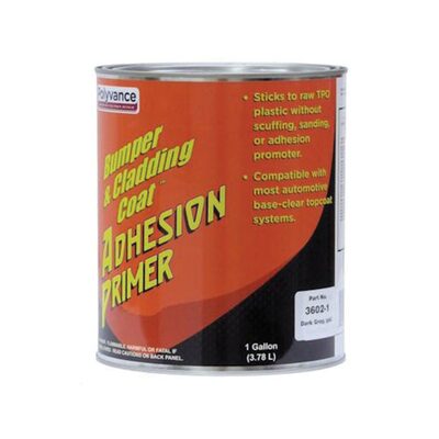 Urethane Supply Co. Polyvance Bumper & Cladding Coat 3602-1 Adhesion Primer, 1 gal Can, Medium Viscosity Pourable Liquid, Dark Gray