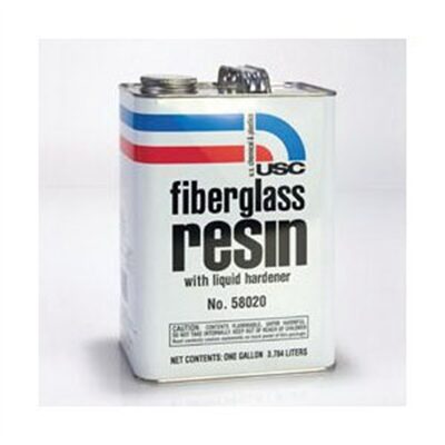 US Chemical 58020 Fiberglass Resin, 1 gal Can, Amber, Liquid