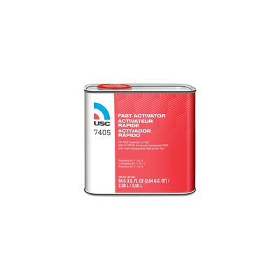 US Chemical 7405-25 Fast Activator, 2.5 L, Liquid, Use With: 7400 Euro Value Clearcoat