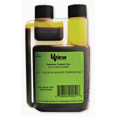 UVIEW RADIATOR COOLANT DYE 8 OZ BOTTLE