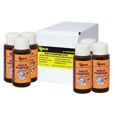 UVIEW MULTI PURPOSE DYE (6 X 1 OZ BOTTLES)