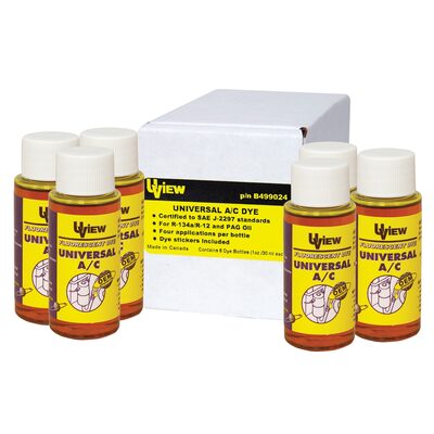UVIEW UNIVERSAL A/C DYE: (6 X 1OZ./30ML BOTTLES)