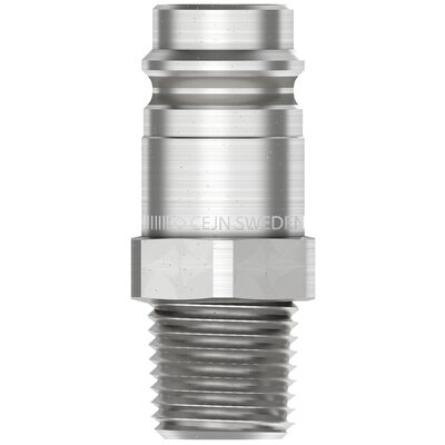 Vacula Nipple; Eurostandard 3/8" Body Size; 3/8" Male NPT
