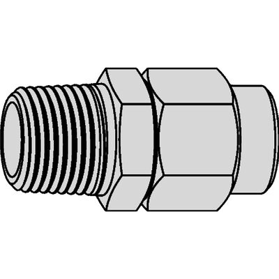 Vacula Stream-Line Hose End 1/4" Male