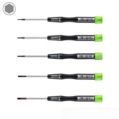 Vessel Tools Micro Screwdrivers Set (Hex 5pcs)