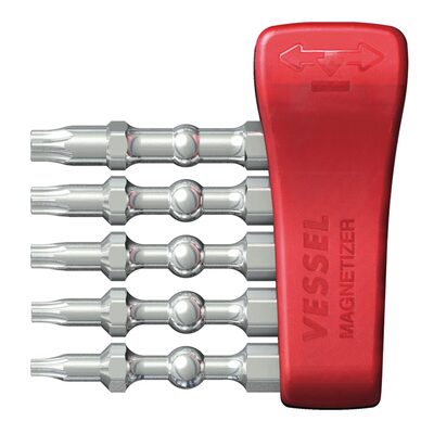 Vessel Tools Impact Ball Bits TX Assort X50 5PC with MG Holder