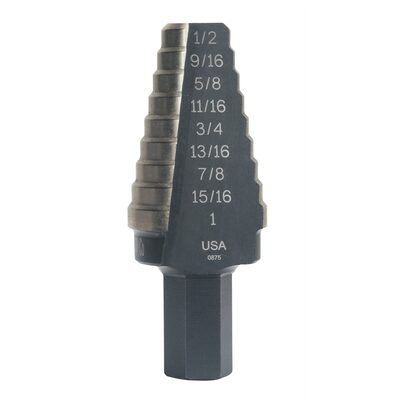 Vise Grip 20 8 HOLE SIZES (9/16"-1") UNIBIT STEP DRILL