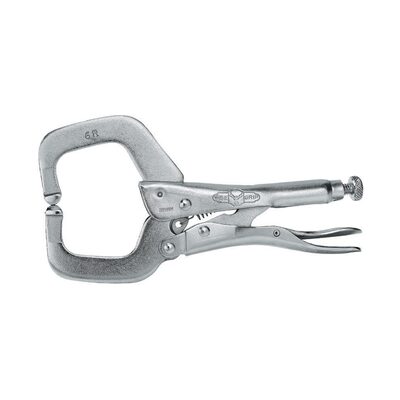 Vise Grip 6R - 2-1/8 Inch Fixed Pads C-Jaws Locking Clamp