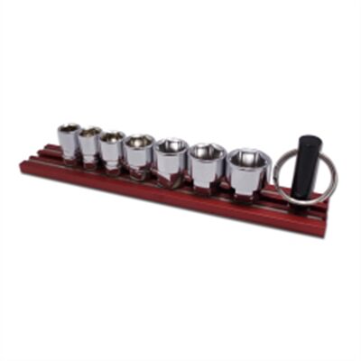 VIM Tools VIM Tools 7-Piece Dual Drive Fractional SAE Shallow Chrome Sockets Set