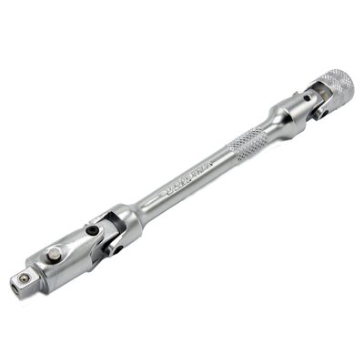 VIM Tools 6 Inch OAL 1/4 Inch Drive Double Joint Universal Locking Extension with Spring-Loaded Male End