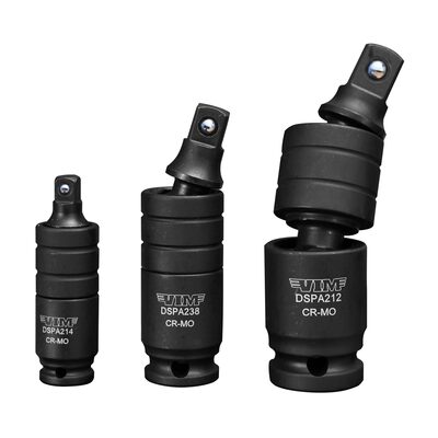 VIM Tools 3 Piece Impact Dual Swivel Pinless Adapter Set