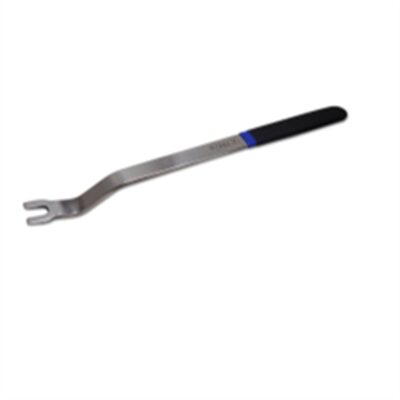 VIM Tools 12 Inch XL Double Bend U Inch Notch Door Panel Clip Tool, Stainless, Dipped Handle