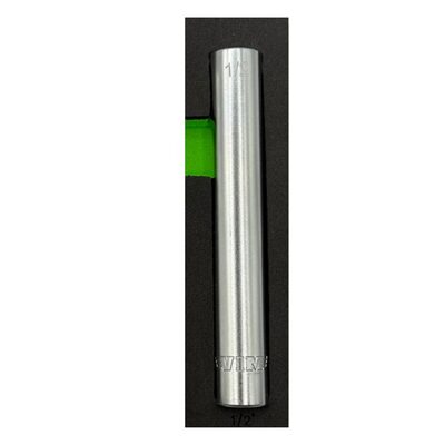 VIM Tools 1/2 Inch SAE Extra Deep 6 Point Socket - 3/8 Inch Drive