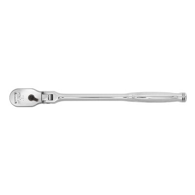 VIM Tools 3/8 Inch Drive 12 Inch OAL 90T Flex Head Ratchet - Usa Made Chrome