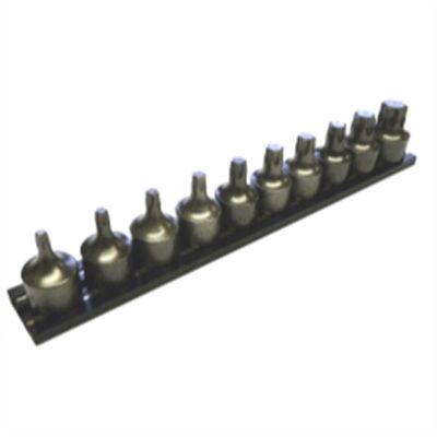 VIM Tools Impact Half Cut TORX Driver Set 10 Piece Power Or Hand Approved, 3/8 Square Drive