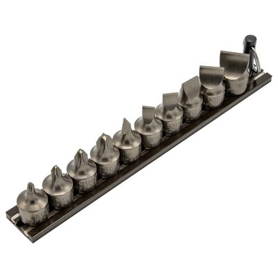 VIM Tools Impact Stubby Flat & Philips Driver Set 10 Piece Power Or Hand Approved, 3/8 Square Drive
