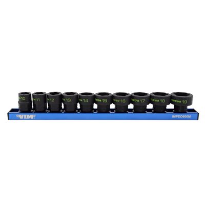 VIM Tools 10 PC.  3/8'' X 17MM DUAL DRIVE IMPACT HEXTRACTOR SOCKET SET
