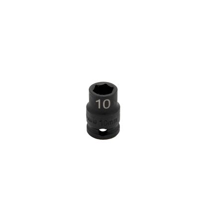 VIM Tools 10 mm X 3/8 Inch Drive CR-MO Impact Socket - Shallow