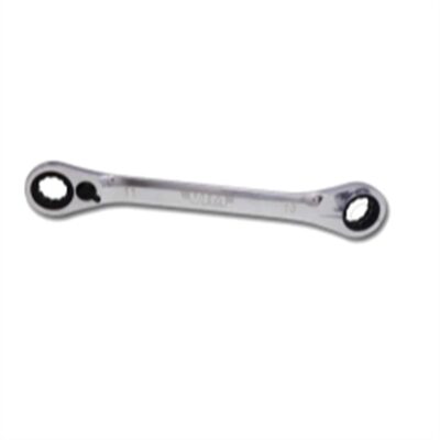 VIM Tools Dual Drive Ratchet 11 mm X 13 mm - F/R Offset Double Box, 72 Teeth