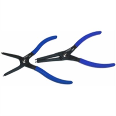 VIM Tools Snap Ring Pliers Set, 7 Inch OAL, 1.8M (.071) Hardened Tips