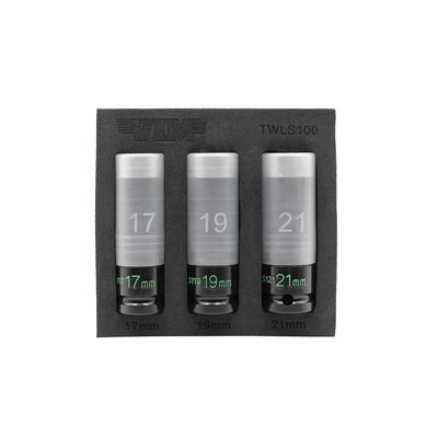 VIM Tools 3 PC. THIN WALL IMPACT LUG NUT SOCKET SET