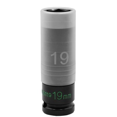VIM Tools 19MM THIN WALL IMPACT LUG NUT SOCKET - 1/2'' DR.