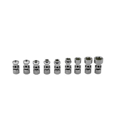 VIM Tools 9 PC. 1/4'' DR. STUBBY UNIVERSAL JOINT E-TORX SOCKET SET