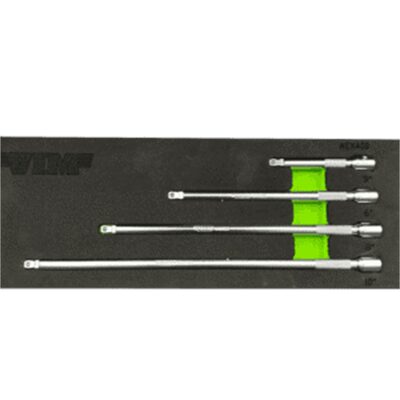 VIM Tools 4 Piece 1/4 Inch Drive Wobble Extension Set