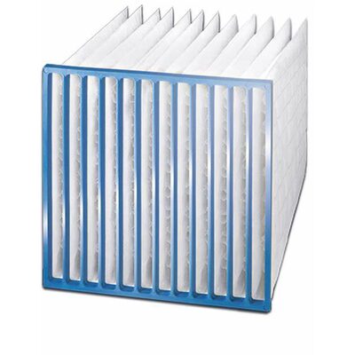 Viledon Filters 000-040 6 Pocket Filter with Frame, 23 in W x 8 in D x 47 in H