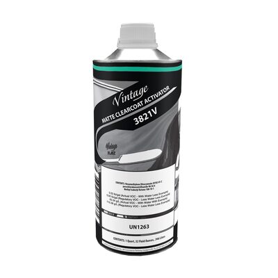 Vintage Flatz CP3821-4 Regular Speed Clearcoat Activator, 1 qt Can, Colorless, Liquid, Use With: European Clearcoats