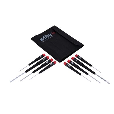 WIHA Tools 8 Piece Precision Slotted and Phillips Screwdriver Set