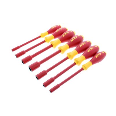 WIHA Tools 7 Piece Insulated SoftFinish Nut Driver Set - Inch