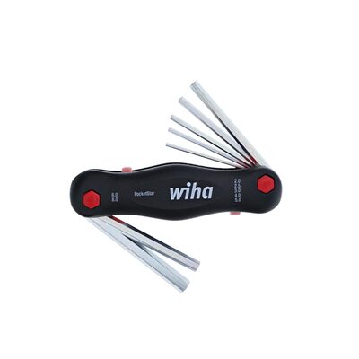 Wiha Tools 7 Piece PocketStar Fold-Out Hex Key Set - Metric