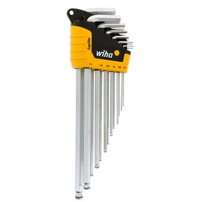 Wiha Tools 13 Pc MagicRing Screw Holding Ball End Hex L-Key Set &hyphen; SAE