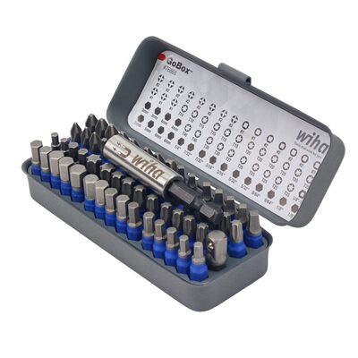 Wiha Tools 61 Piece TerminatorBlue GoBox Bit Set - 1 Inch