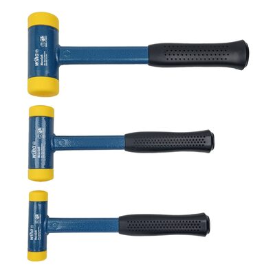 Wiha Tools 3 Piece Dead Blow Hammer Set - 30mm, 40mm, and 50mm