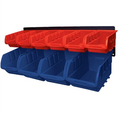 Wilmar Corp. / Performance Tool 10 Bin Wall Mount Storage Rack