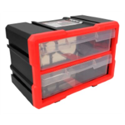Wilmar Corp. / Performance Tool 2-Drawer Interlocking Storage Bin