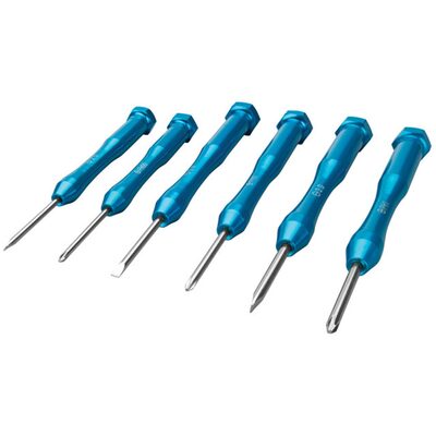 Wilmar Corp. / Performance Tool 6 Piece Aluminum Precision Screwdriver Set