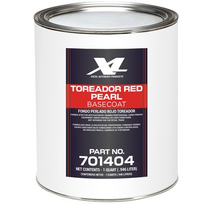 Excel Auto Body Products TOREADOR RED B/C QT.