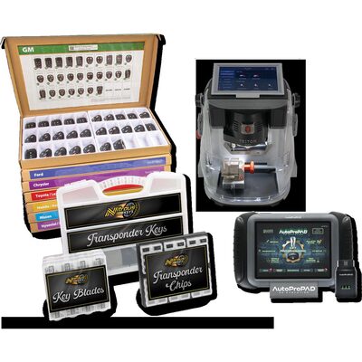 Nitrous Keys Complete Keymaking System with AutoProPAD (Triton Key Machine, Nitrous Keys Remotes Complete Bundle, Full MFK Set)