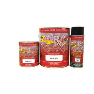 Zero-Rust 62SP High Solid DTM Primer, 12 oz Aerosol Can, Black